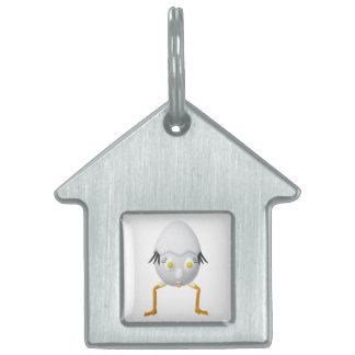 Placa Para Mascotas Diseño divertido del personaje de huevo RG y RA