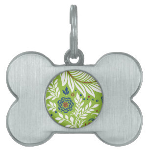 Placa Para Mascotas Diseño floral 27