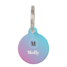 Placa Para Mascotas Diseño minimalista en tonos pastel