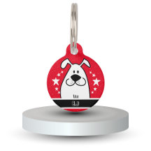 Diseño personalizado de garabato de perro con códi