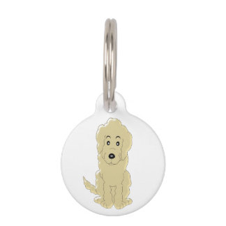 Placa Para Mascotas Diseño personalizado de perro de goldendoodle