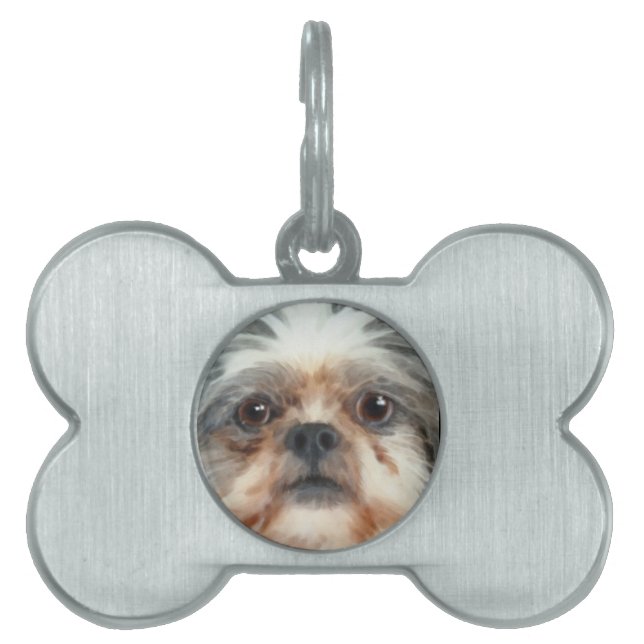 Placa Para Mascotas Diseños de perros para amantes del Mascota (Frente)