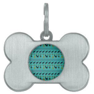 Placa Para Mascotas Diseños nativos americanos