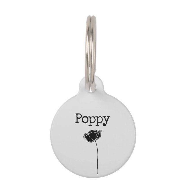Placa Para Mascotas Disparo (Anverso)