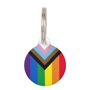 Placa Para Mascotas Diversidad del orgullo Incluida bandera gay arcoir