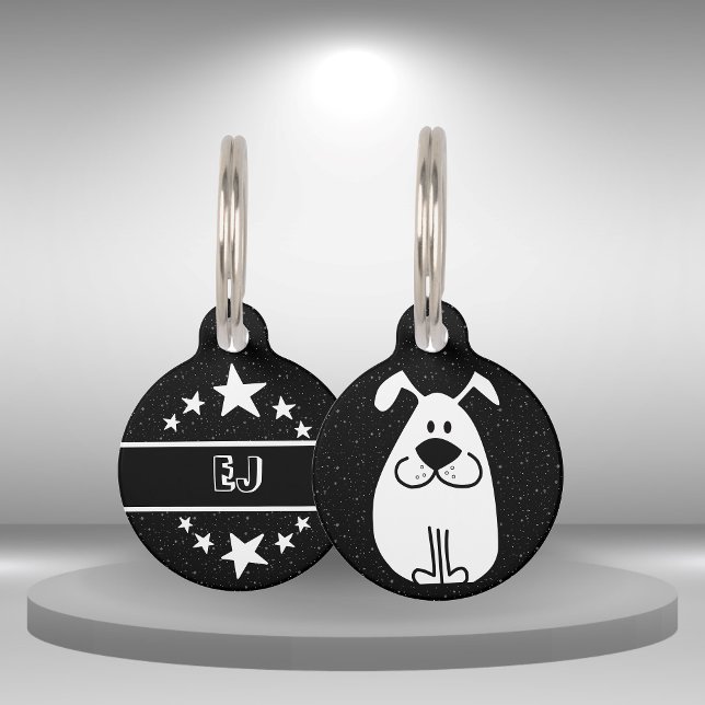 Placa Para Mascotas Diversión de Ilustracion de perro y accesorio Masc (Subido por el creador)