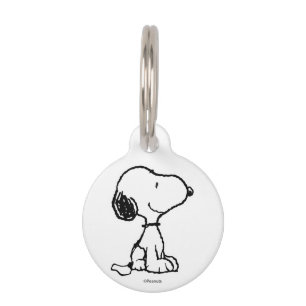 Placa Para Mascotas Diversión y flores de Snoopy & Woodstock