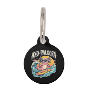 Placa Para Mascotas Divertido Axo-Palooza Concierto de Parodia Alterna