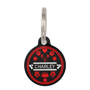 Placa Para Mascotas Divertido nombre de perro