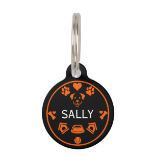 Placa Para Mascotas Divertido nombre de perro