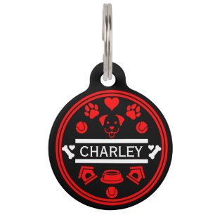 Placa Para Mascotas Divertido nombre de perro