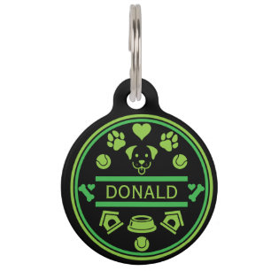 Placa Para Mascotas Divertido nombre de perro