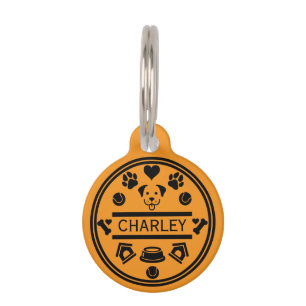 Placa Para Mascotas Divertido nombre de perro