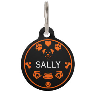 Placa Para Mascotas Divertido nombre de perro