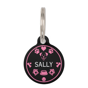 Placa Para Mascotas Divertido nombre de perro