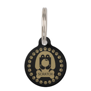 Placa Para Mascotas Divertido nombre de perro