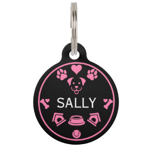 Placa Para Mascotas Divertido nombre de perro