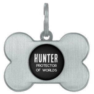 Placa Para Mascotas Divertido Protector de Mundos