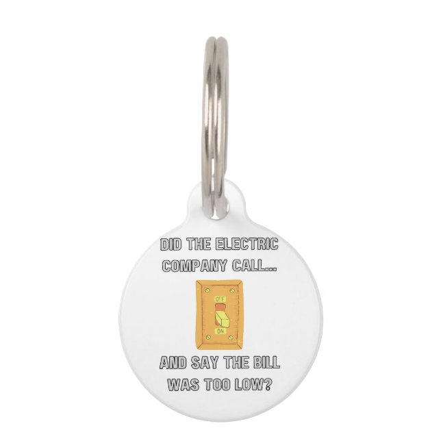 Placa Para Mascotas Divertidos dichos de papá (Anverso)