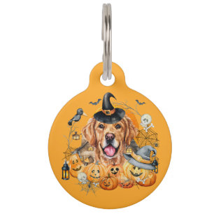Placa Para Mascotas Diviértete con Retriever Dorado Personalizado Perr