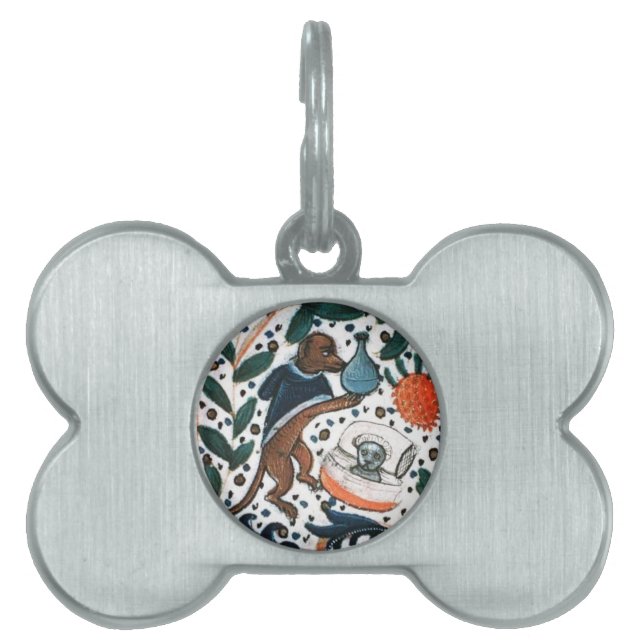 PLACA PARA MASCOTAS DOCTOR DE PERROS CON GATITO (Frente)