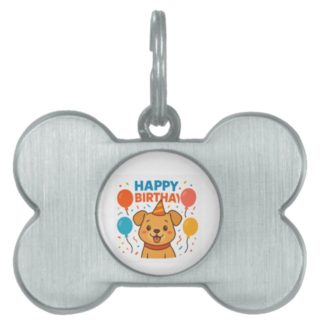 Placa Para Mascotas Dog Birthday Gift for Dog Lovers (Frente)