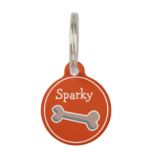 Placa Para Mascotas Dog Bone Design Pet Tag