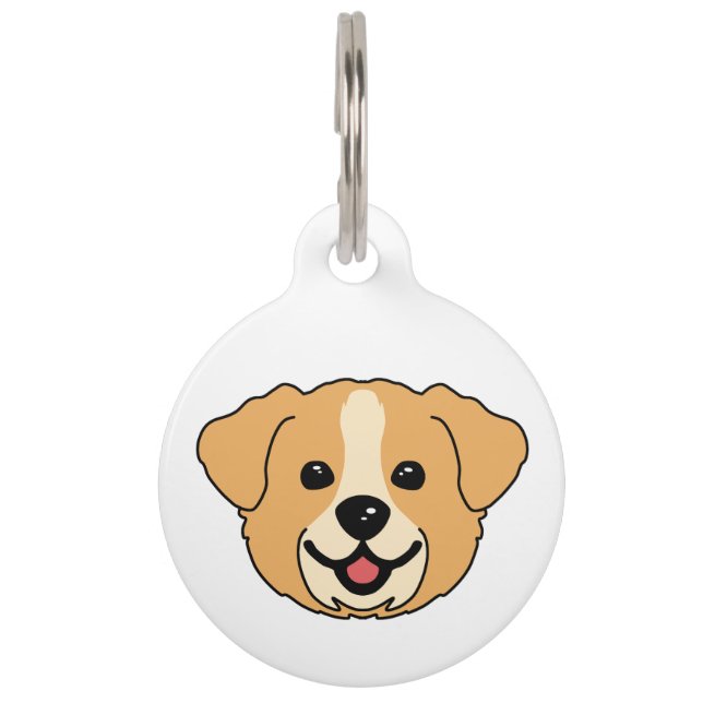 Placa Para Mascotas Dog Face (Anverso)