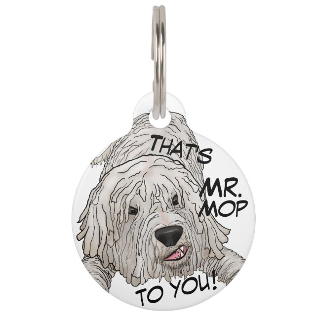 Placa Para Mascotas Dog Tag Komondor Penning (Anverso)