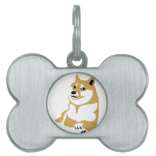 Placa Para Mascotas Doge - meme de internet