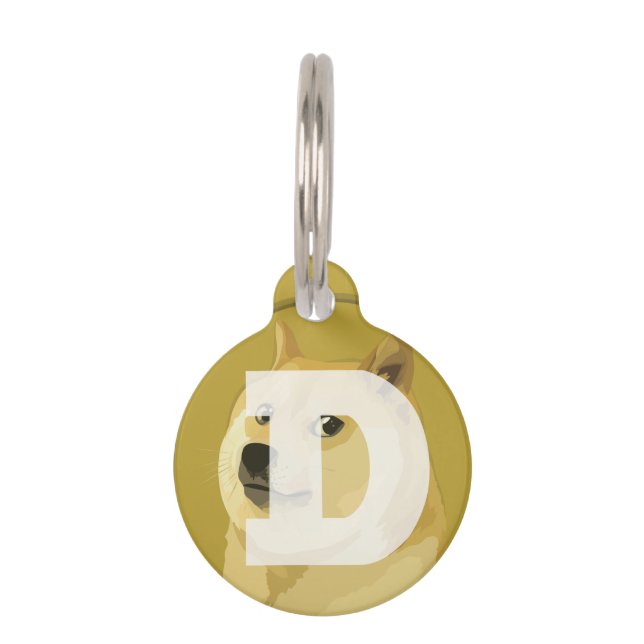 Placa Para Mascotas Dogecoína (Anverso)