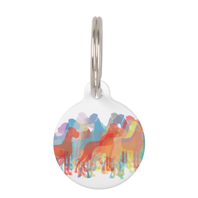 Placa Para Mascotas Dogo de Burdeos fantásticos (Anverso)