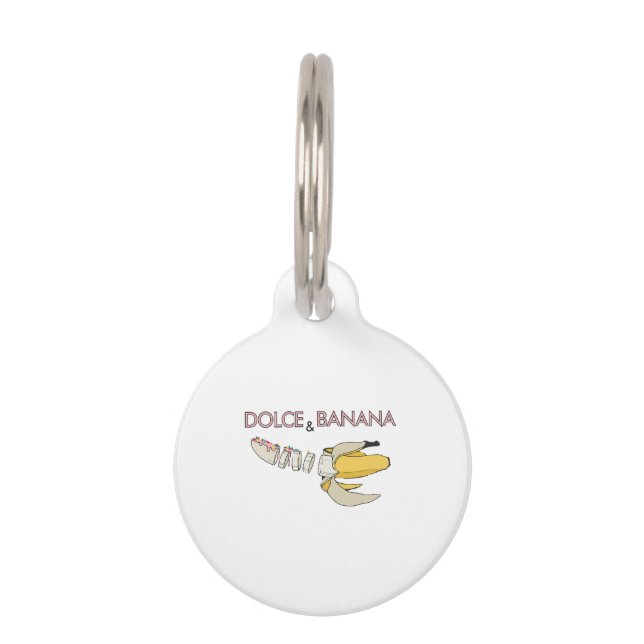 Placa Para Mascotas Dolce & Banana (Anverso)