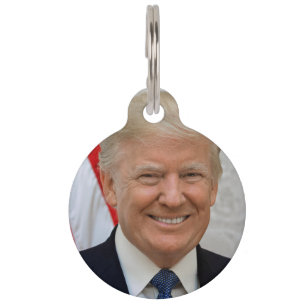 Placa Para Mascotas Donald Trump
