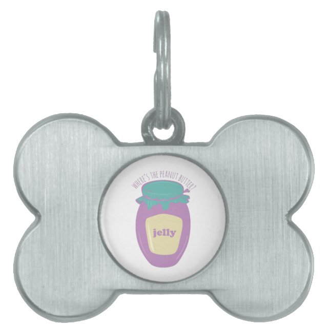 Placa Para Mascotas ¿Dónde está la mantequilla de cacahuete? (Frente)