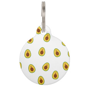 Placa Para Mascotas Doodles de aguacate