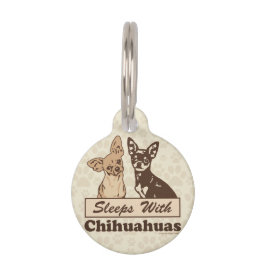 Placa Para Mascotas Dormir Con Chihuahuas