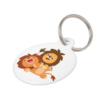 Placa Para Mascotas Dos Personalizados lascivos y adorables, etiqueta 