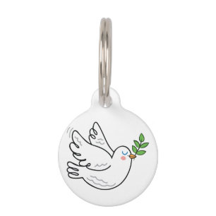 Placa Para Mascotas Dove