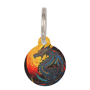 Placa Para Mascotas Dragón