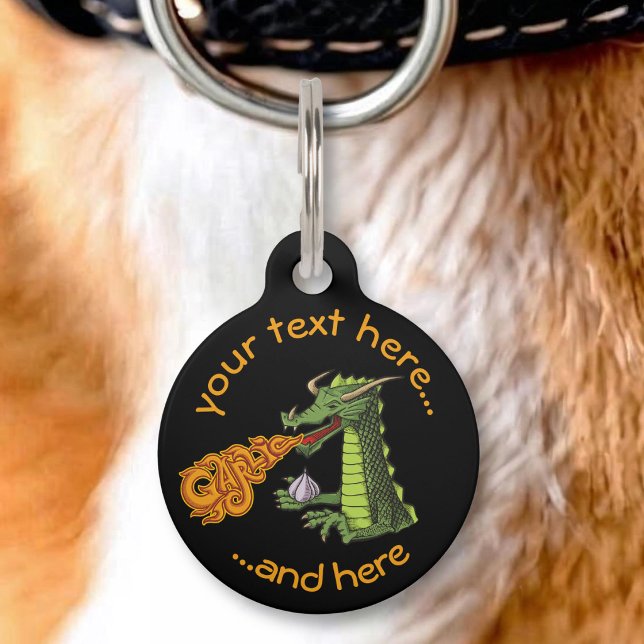 Placa Para Mascotas Dragón de Ajo (Subido por el creador)