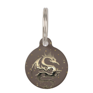Placa Para Mascotas Dragon King