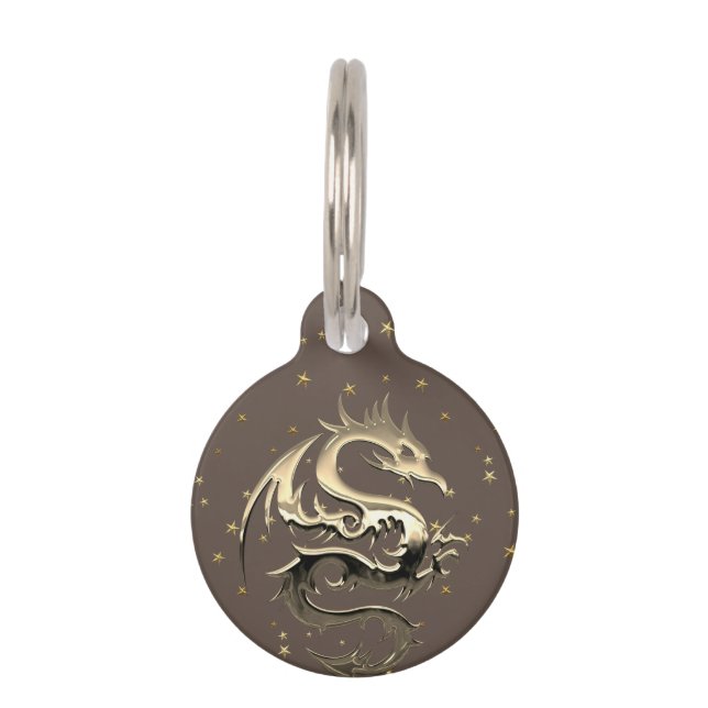 Placa Para Mascotas Dragon King (Anverso)