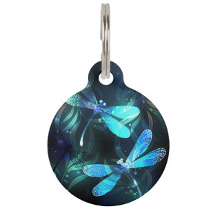 Placa Para Mascotas Dragonflies