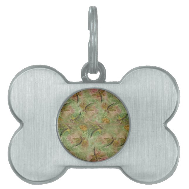 Placa Para Mascotas Dragonfly Cotton Candy (Frente)