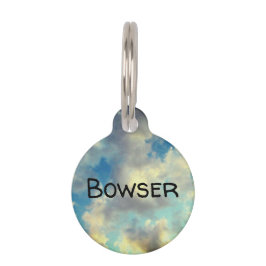 Placa Para Mascotas Dreamy Clouds | Personalizado