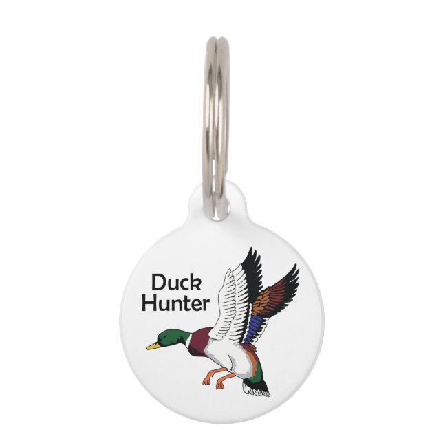 Placa Para Mascotas Duck Hunter (Anverso)