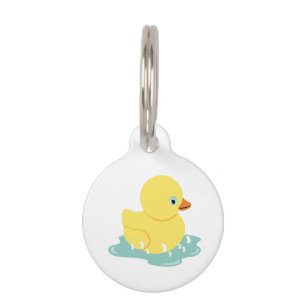Placa Para Mascotas Duckie de caucho