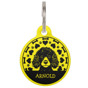 Placa Para Mascotas Dueño de perro caniche