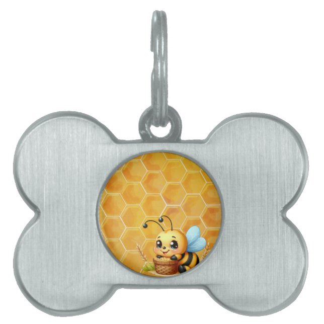 Placa Para Mascotas Dulce como una miel (Frente)